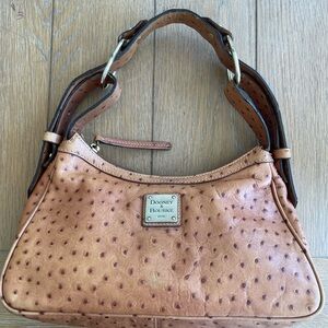 Dooney & Bourke Tan ostrich Leather Women's Bag